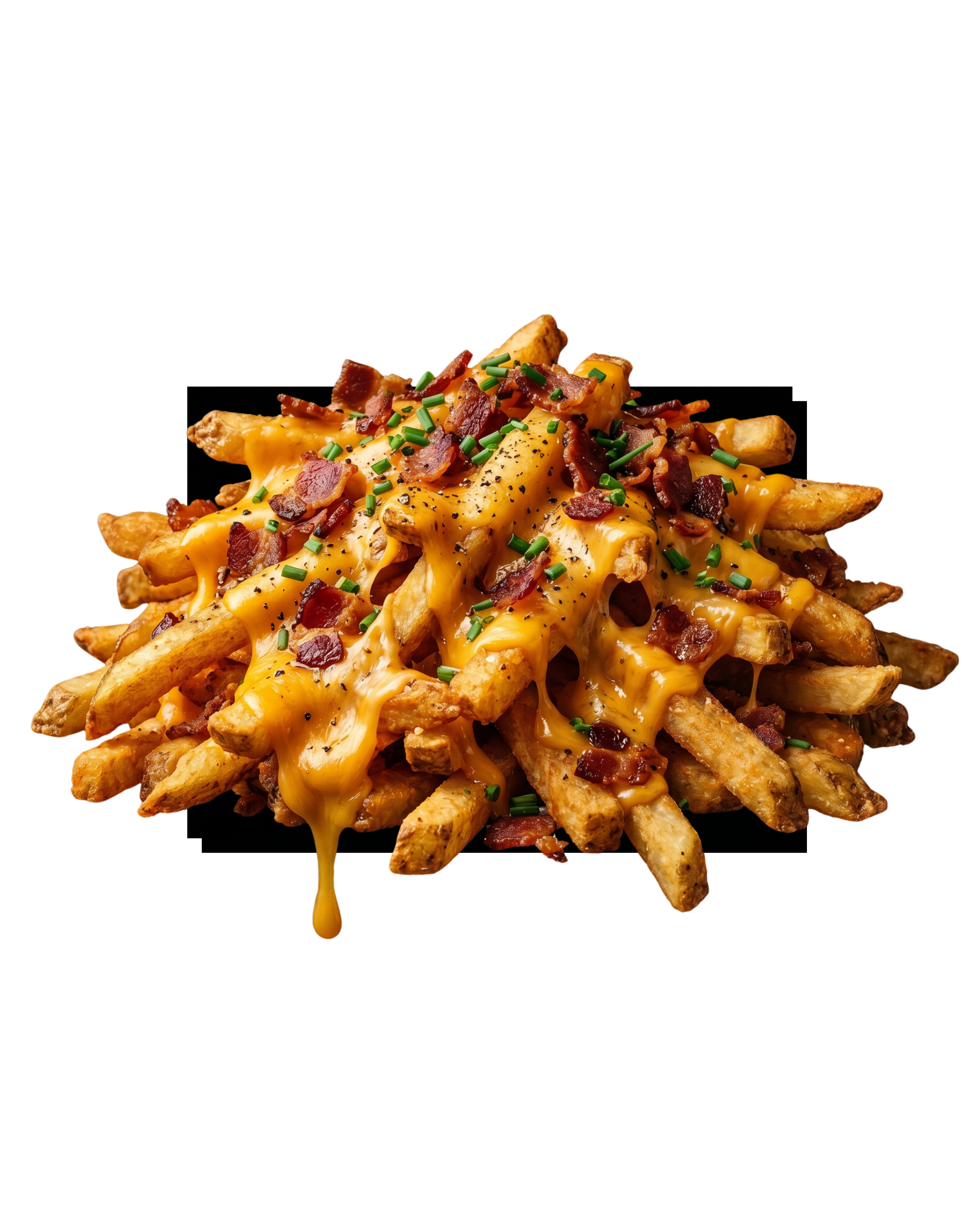 Papas cheddar y bacon